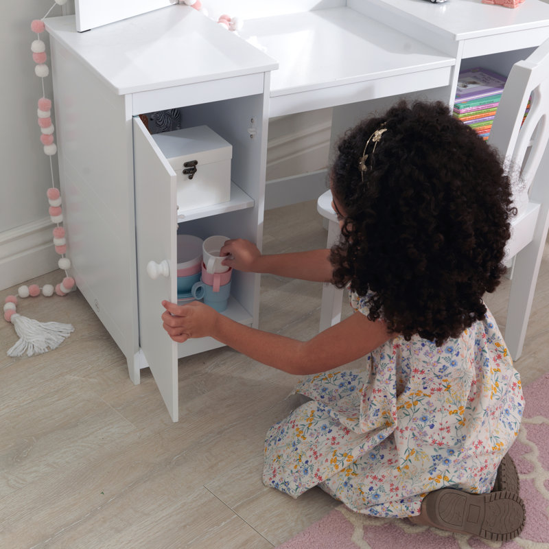 KidKraft Deluxe Kids Vanity Set with Mirror & Reviews Wayfair